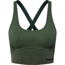 Hummel Seamless Clear Medium Support Support Bra Womens