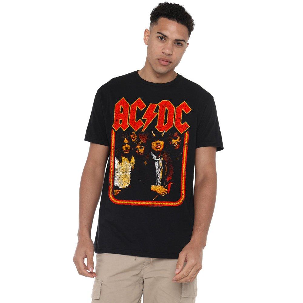 Black - ACDC - AC DC Group Distressed Unisex T Shirt Black - 1