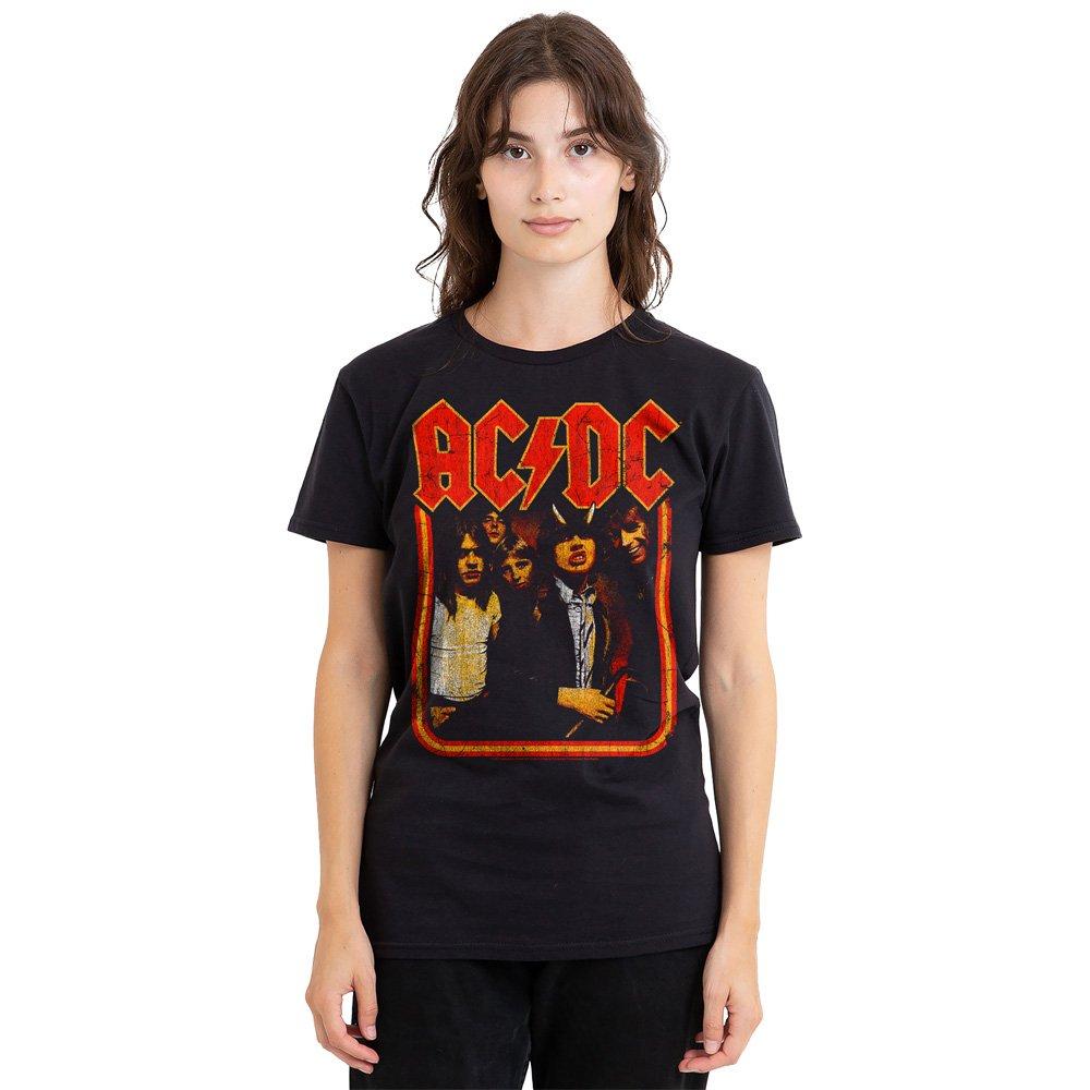 Black - ACDC - AC DC Group Distressed T-Shirt Black - 1