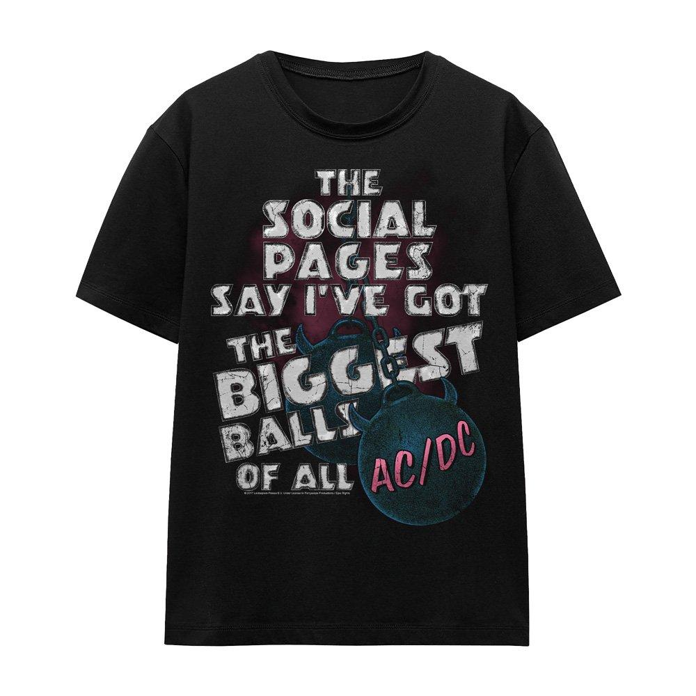 Black - ACDC - AC DC Big Balls T-Shirt Black - 4