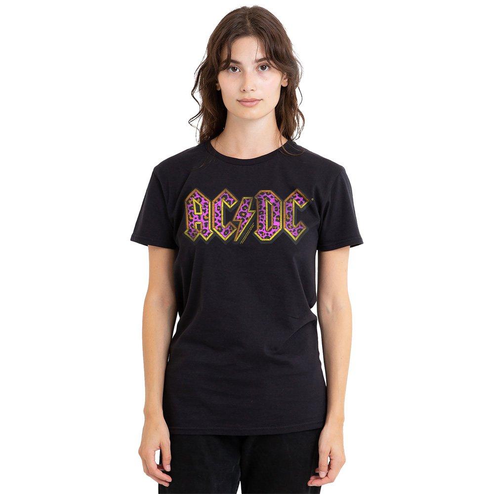 Black - ACDC - AC DC Animal Print T-Shirt Black - 1