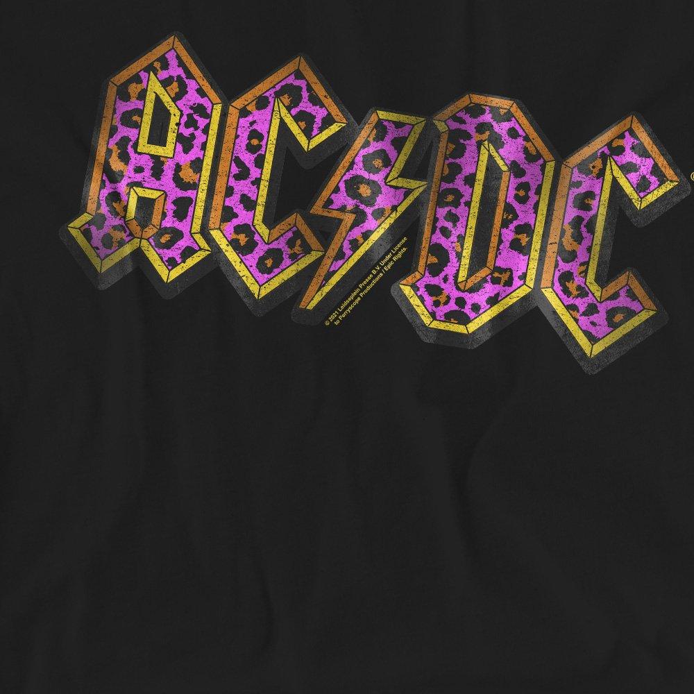Black - ACDC - AC DC Animal Print T-Shirt Black - 2