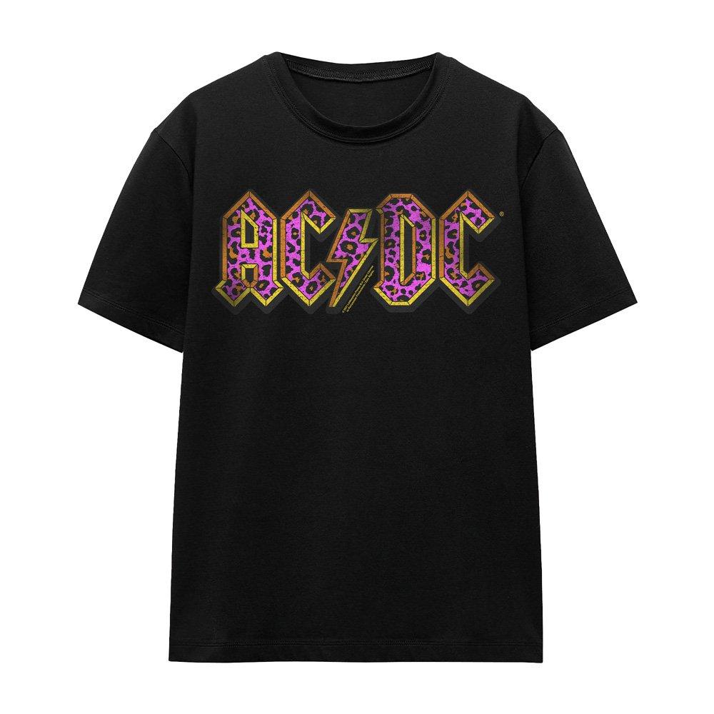 Black - ACDC - AC DC Animal Print T-Shirt Black - 4