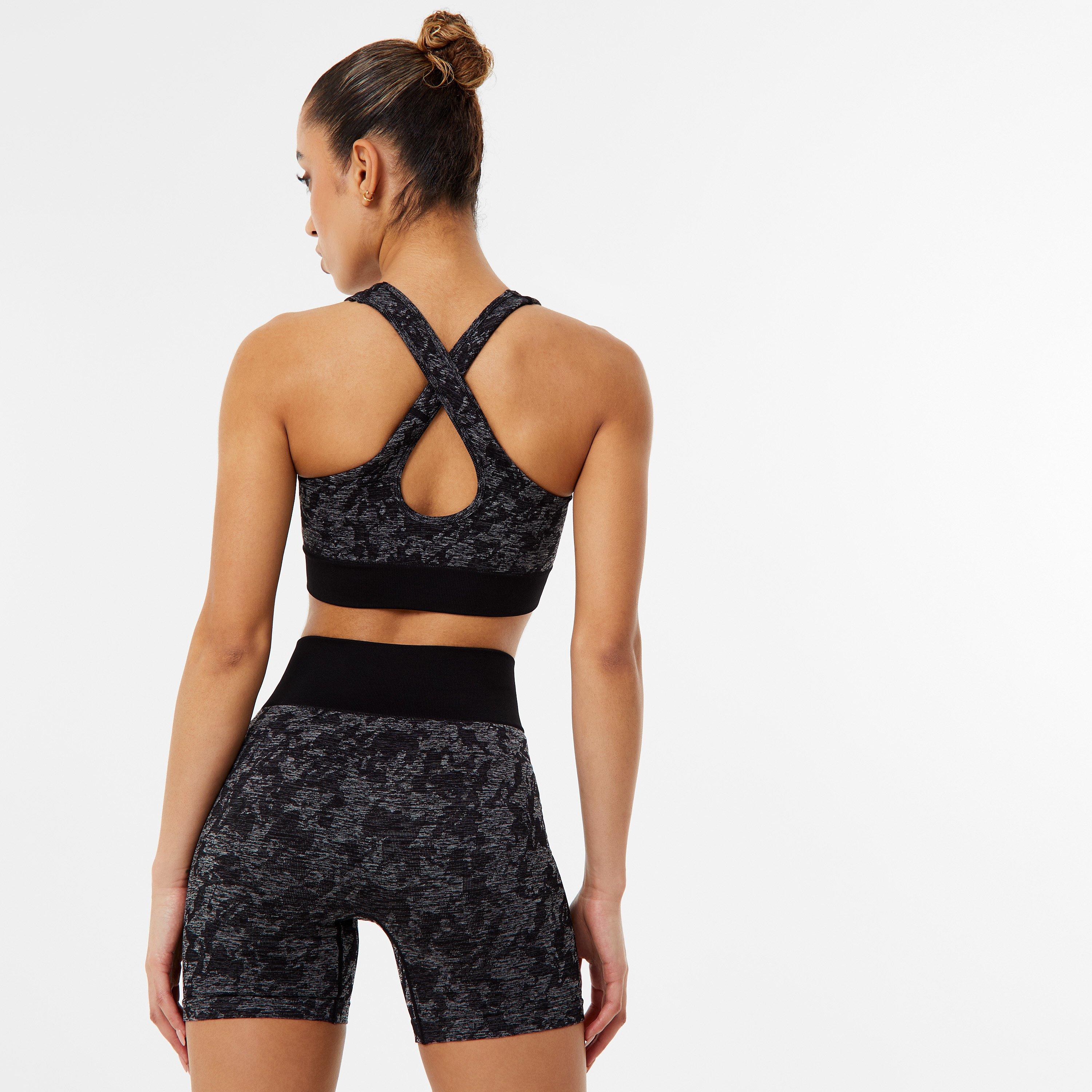 Schwarzes Tarnmuster - Everlast - Seamless Shorts Womens - 2