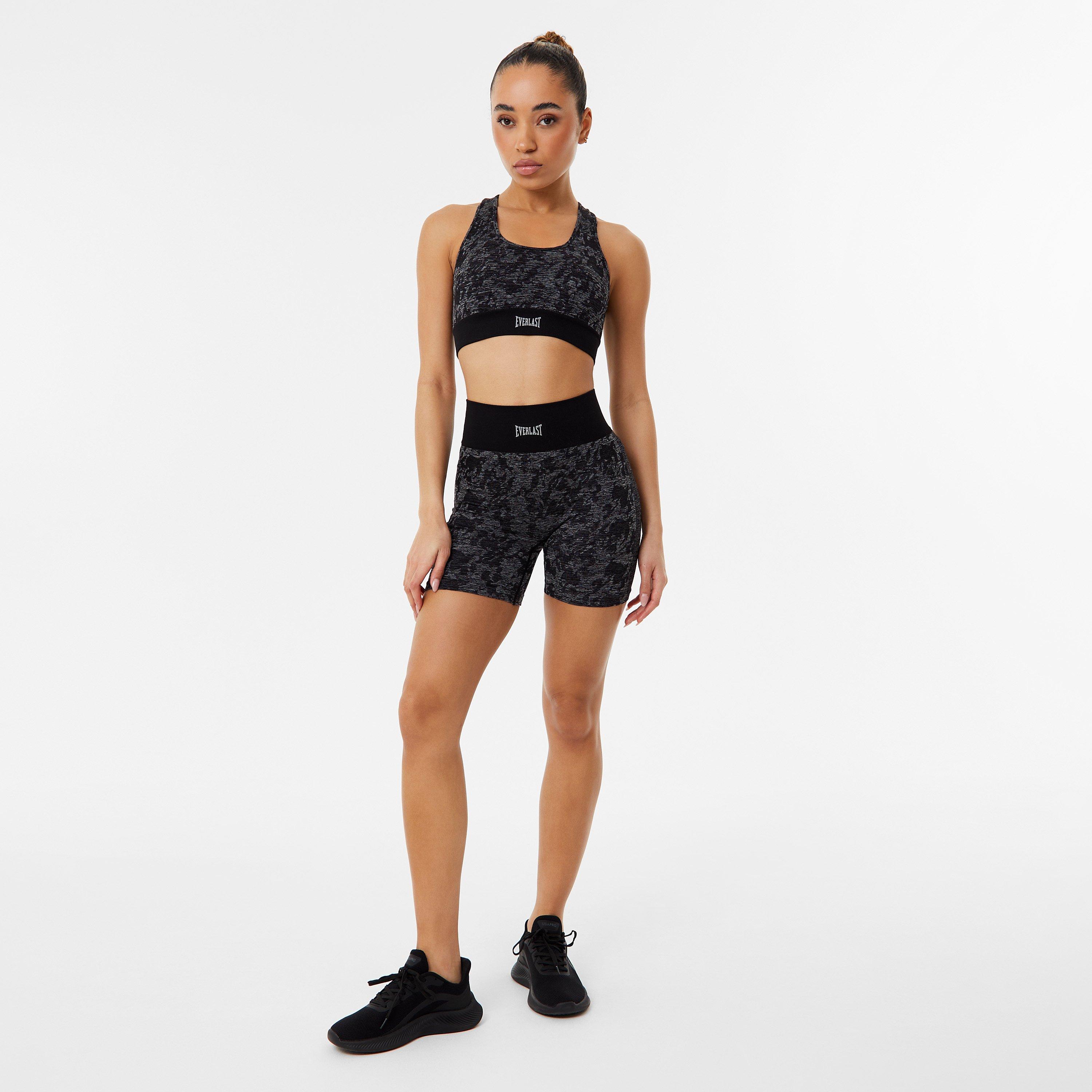 Schwarzes Tarnmuster - Everlast - Seamless Shorts Womens - 4