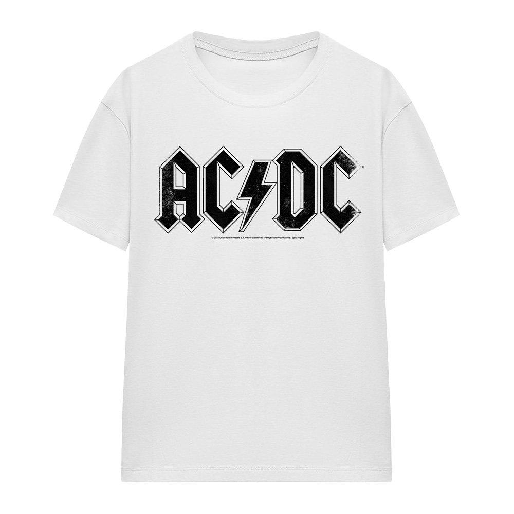 White - ACDC - AC DC Logo Raglan T-Shirt White - 4