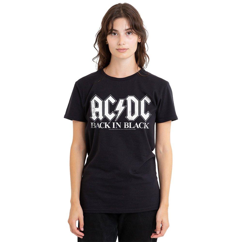 Black - ACDC - AC DC Back In  Black S S WomenS Tee Black - 1