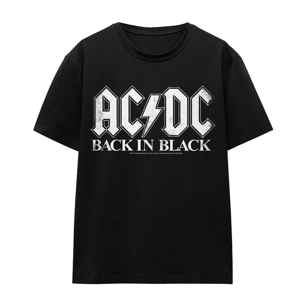 Black - ACDC - AC DC Back In  Black S S WomenS Tee Black - 4