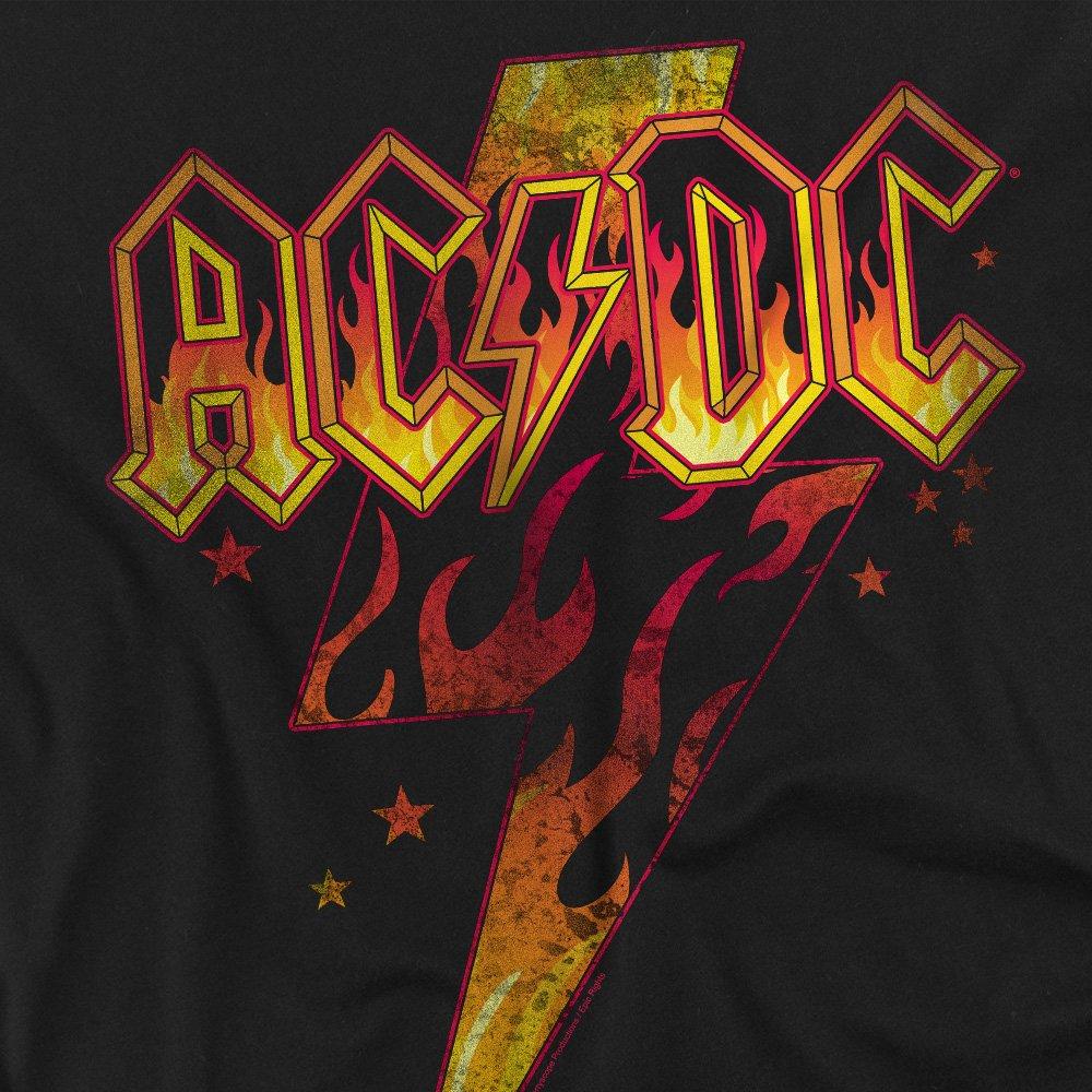 Black - ACDC - AC DC Fire Bolt T-Shirt Black - 2