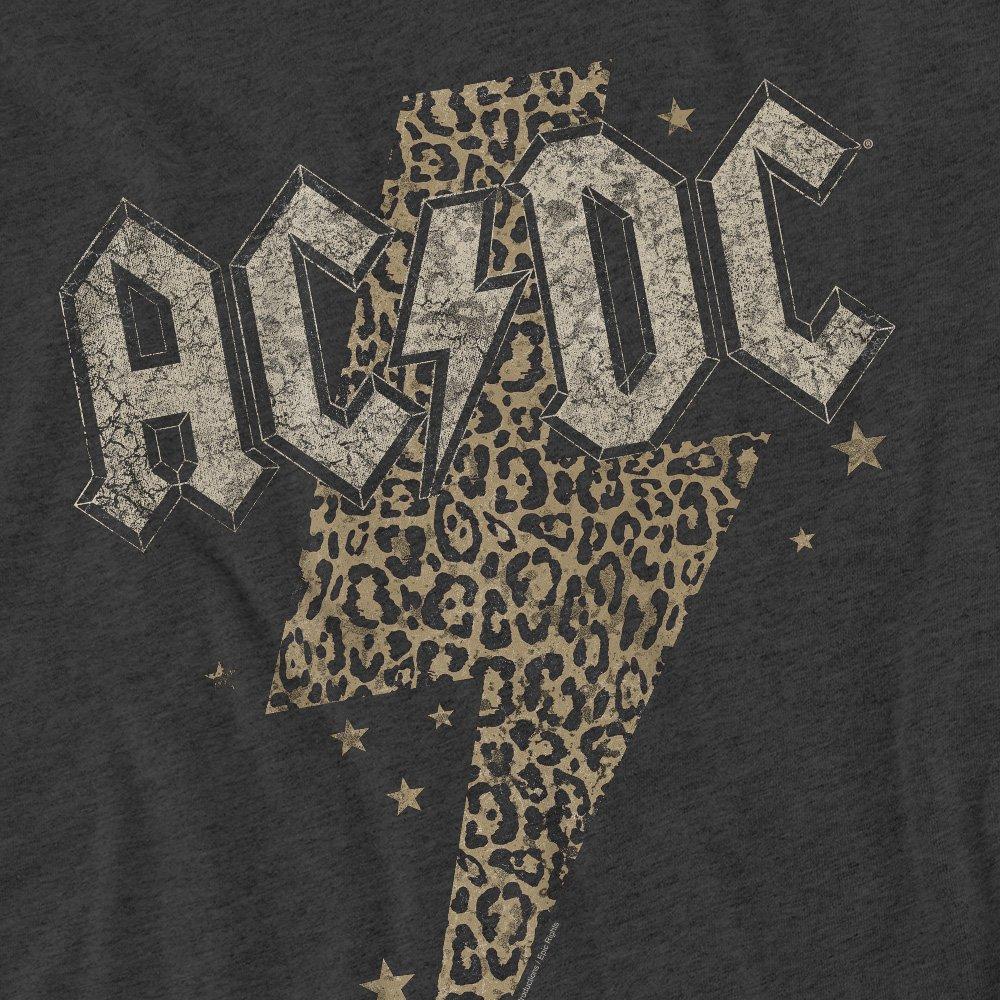 Charcoal - ACDC - AC DC Leopard Bolt T-Shirt Charcoal - 2