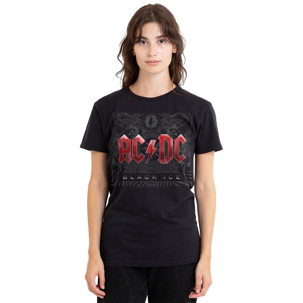 Black - ACDC - AC DC Black Ice Ladies T Shirt Black - 1
