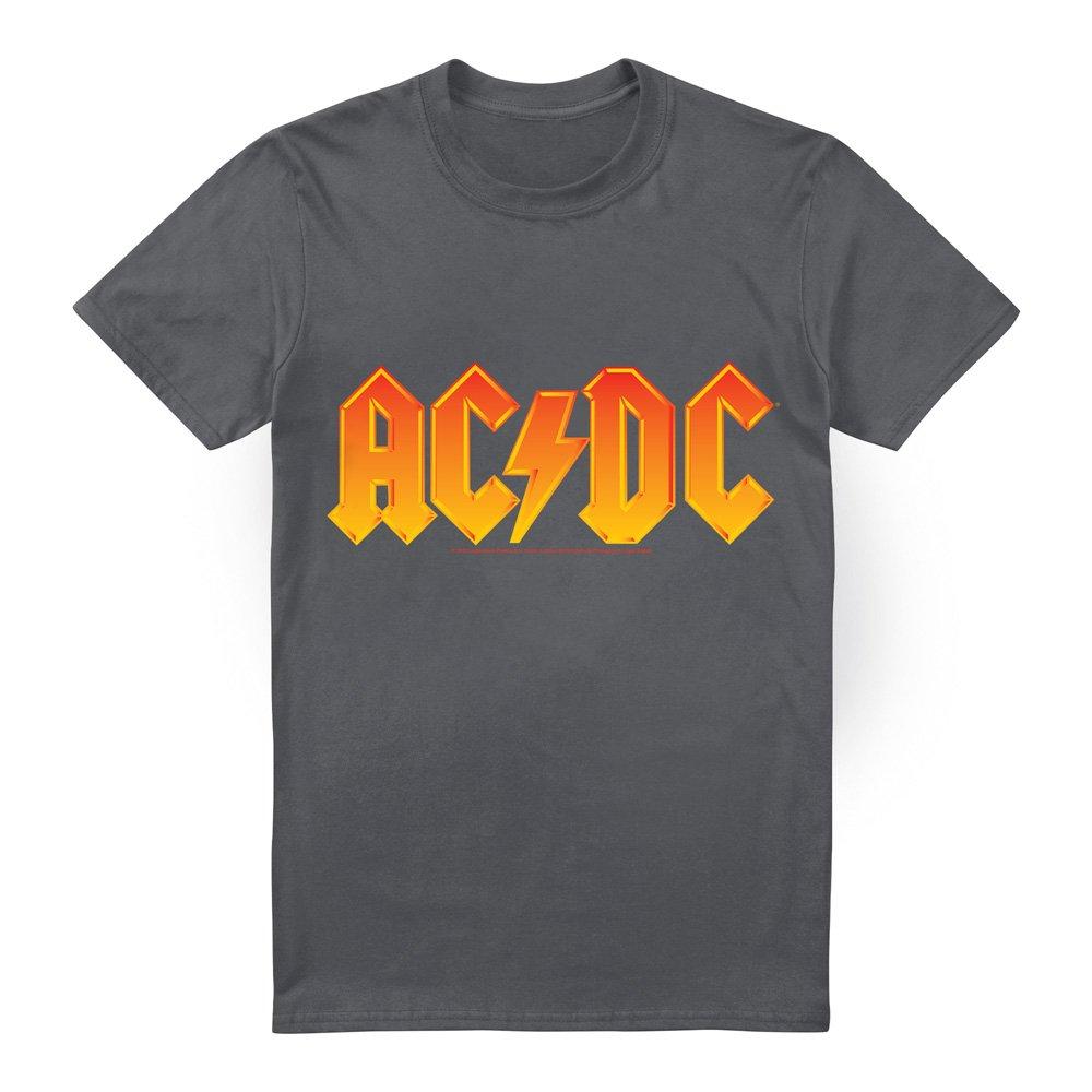 Charcoal - ACDC - AC DC Logo T-Shirt Charcoal - 4