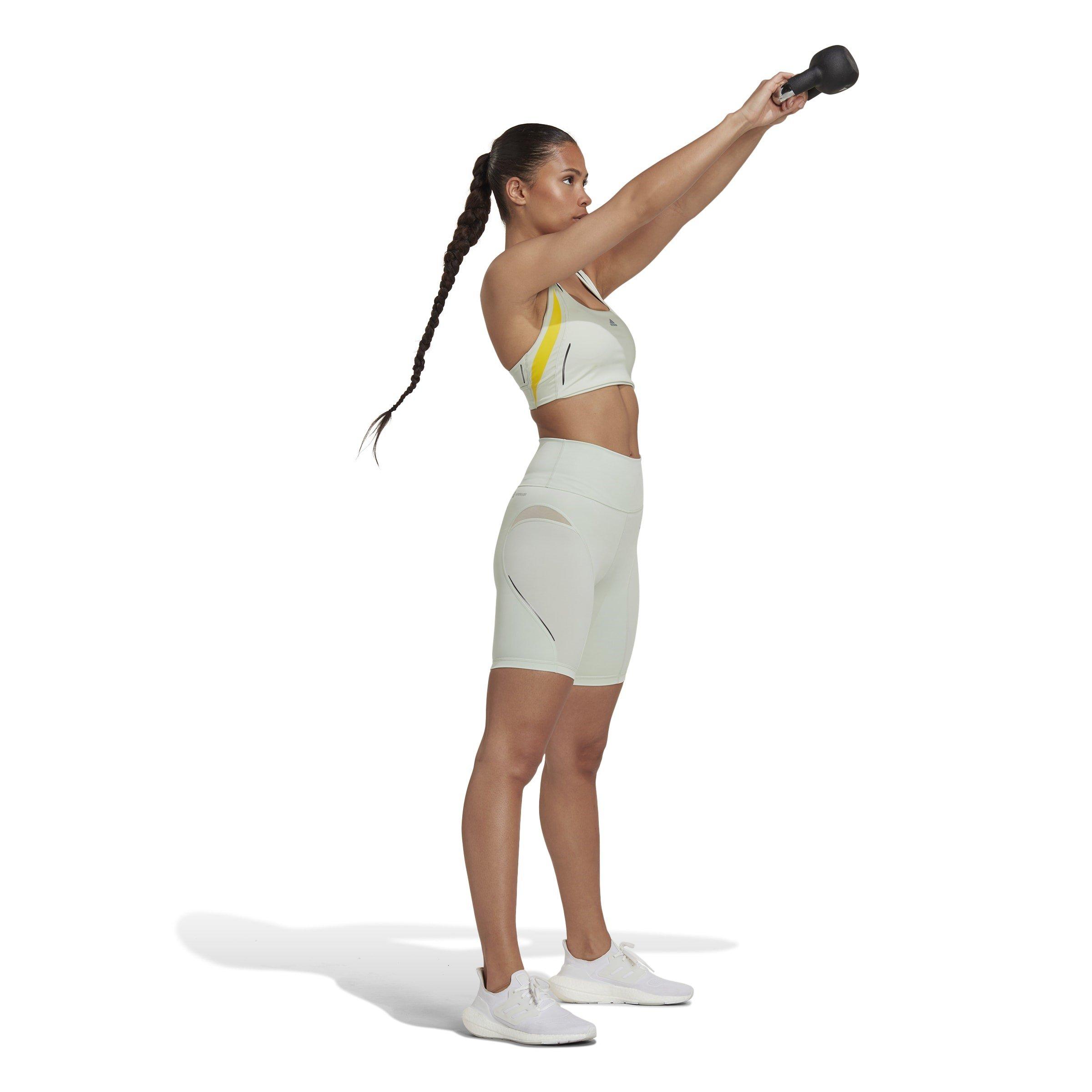 Verde Lino - adidas - Tailored Hiit 45 Seconds Training Short Tights Wom Gym Legging Womens - 4