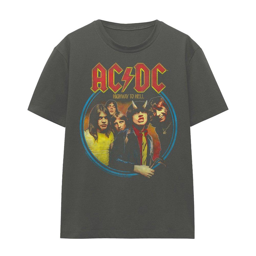 Charcoal - ACDC - AC DC Highway To Hell Ladies T Shirt Charcoal - 4