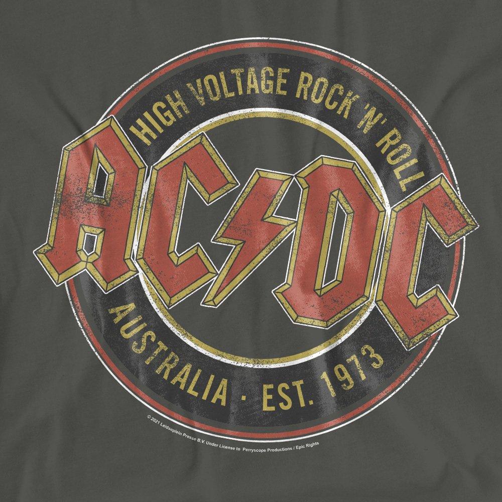 Charcoal - ACDC - AC DC Est. 73 Ladies T Shirt Charcoal - 2