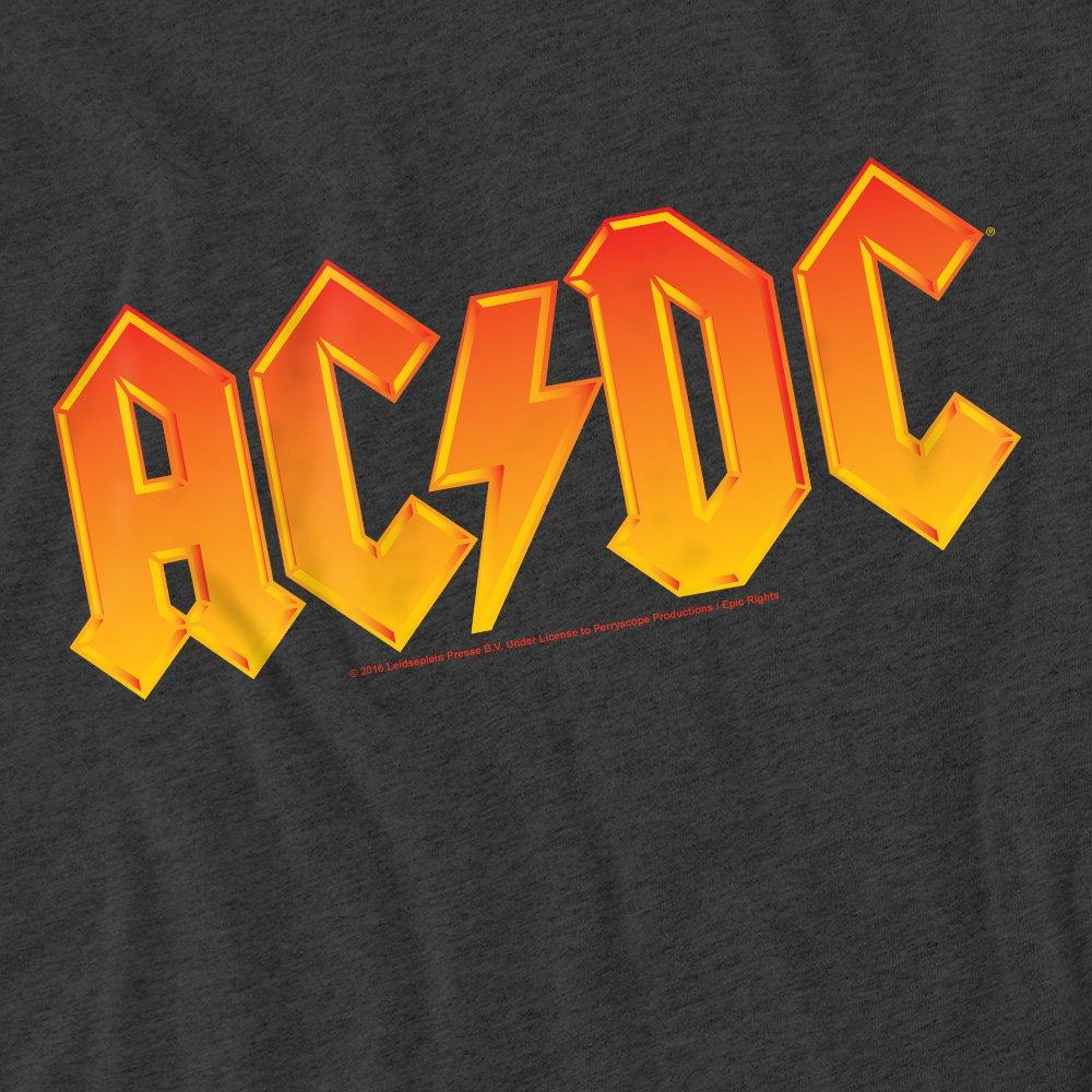 Charcoal - ACDC - AC DC Logo T-Shirt-Charcoal - 2