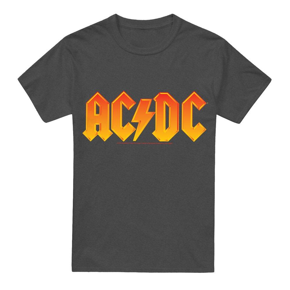 Charcoal - ACDC - AC DC Logo T-Shirt-Charcoal - 4