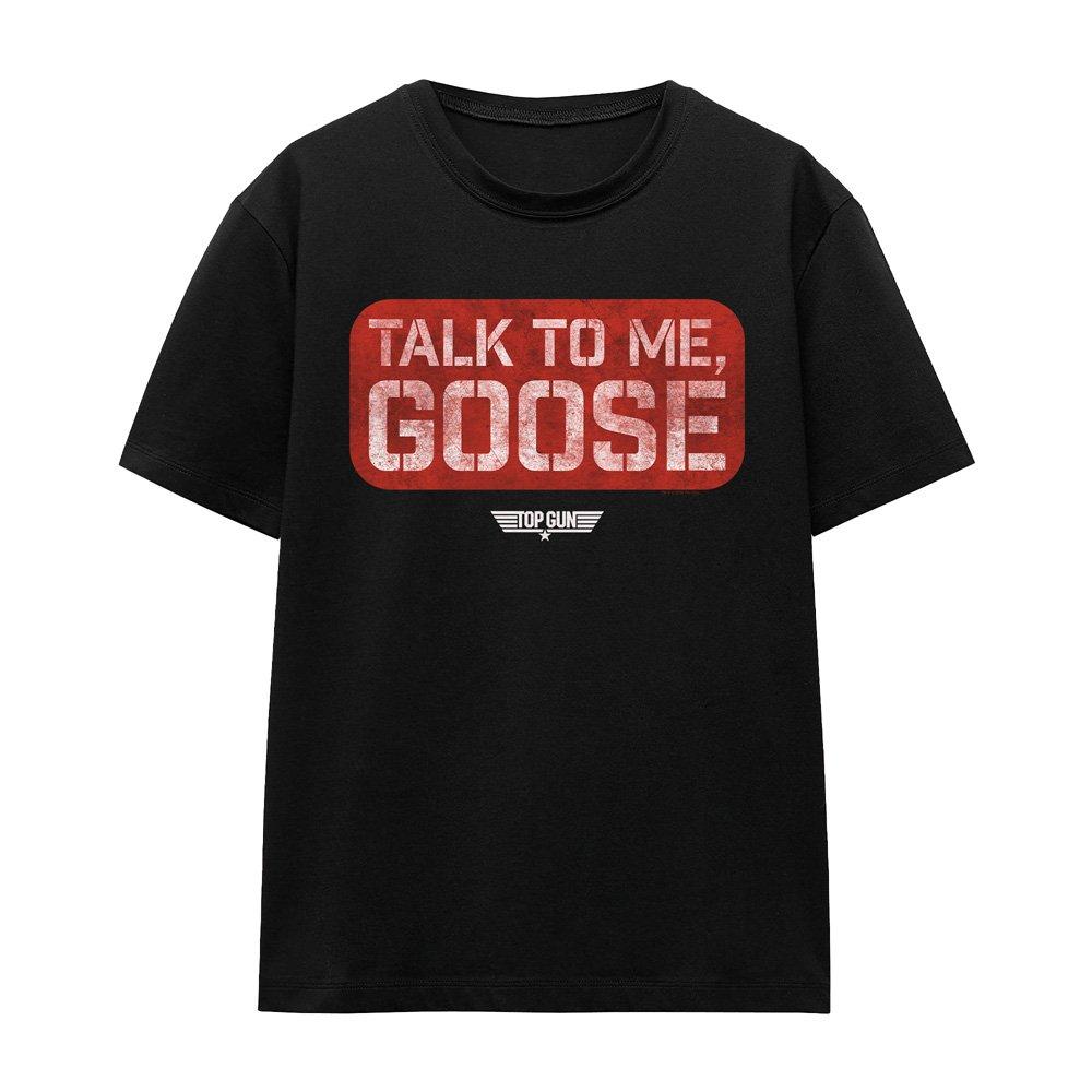 Black - Top Gun - Top Gun Talk To Me Goose Stamp T-Shirt Black - 4