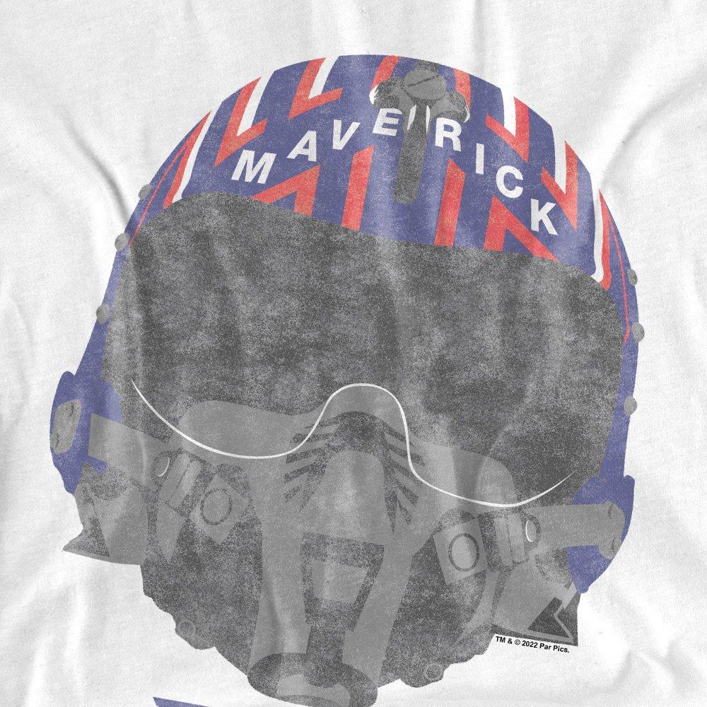 White - Top Gun - Paramount Top Gun Helmet T-Shirt White - 2