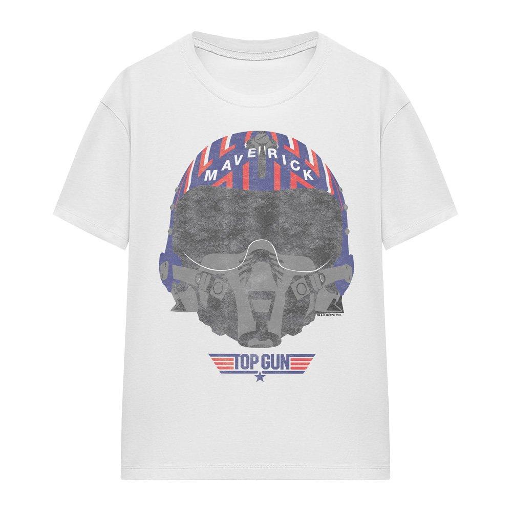 White - Top Gun - Paramount Top Gun Helmet T-Shirt White - 4