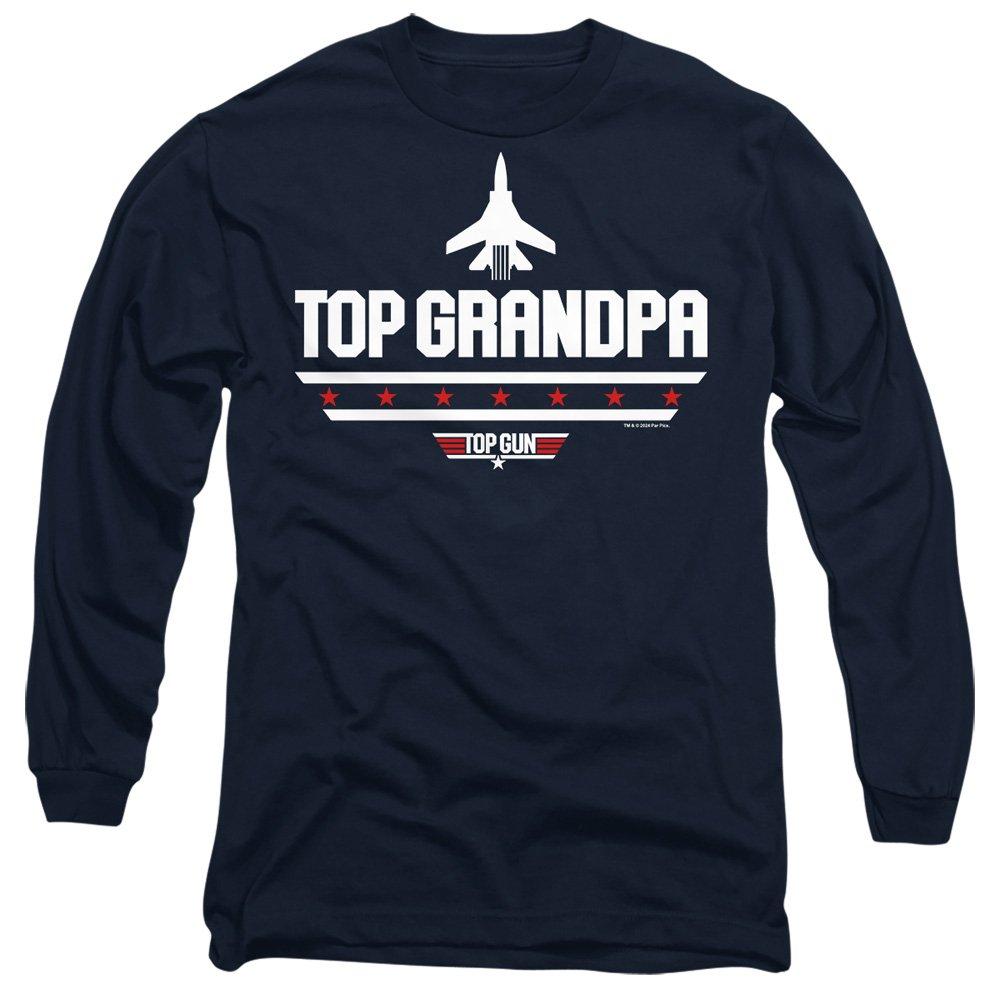 Navy - Top Gun - Top Gun Fathers Day Top Grandpa Long Sleeve T-Shi - 1