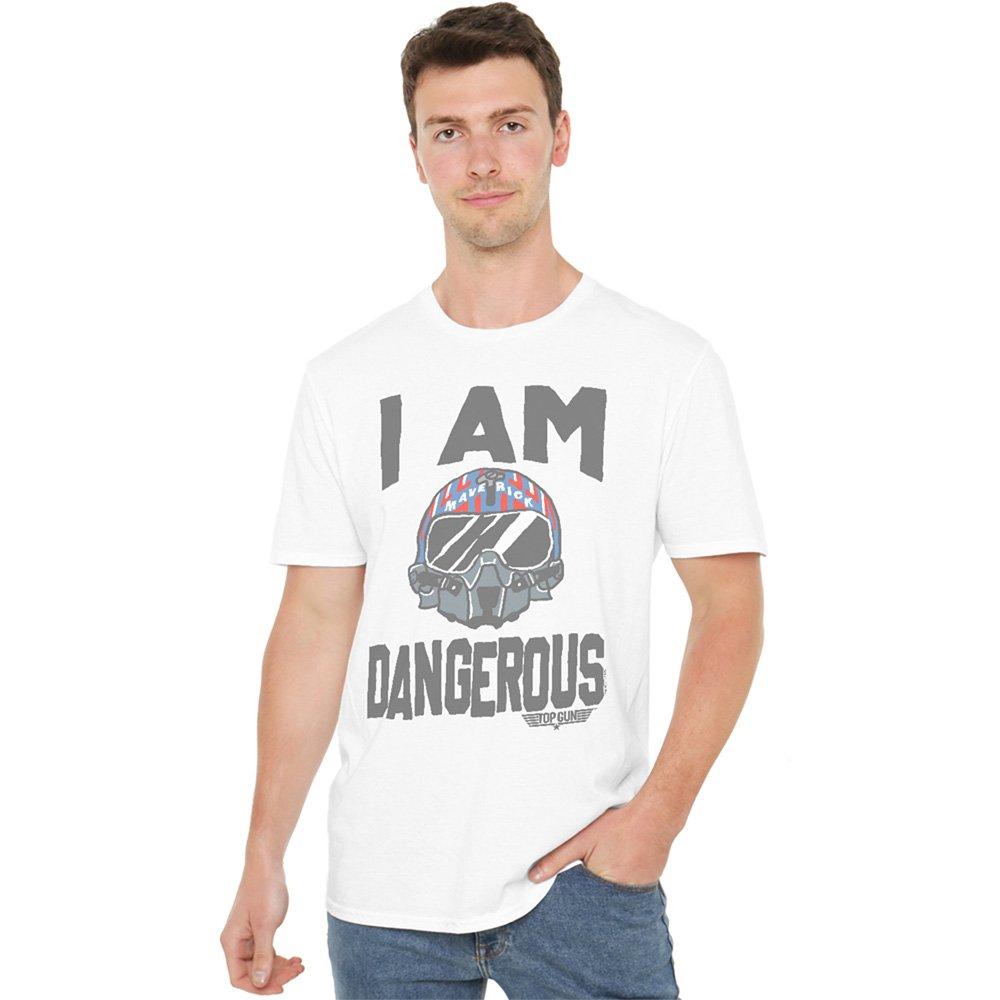 White - Top Gun - Top Gun The I Am Dangerous Unisex Adult T Shirt W - 1