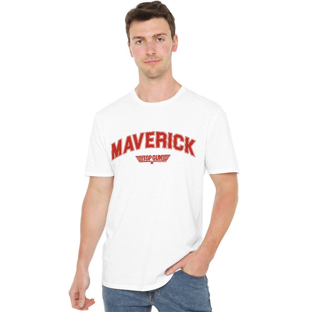 White - Top Gun - Top Gun Maverick Varsity Unisex Adult T Shirt Whi - 1