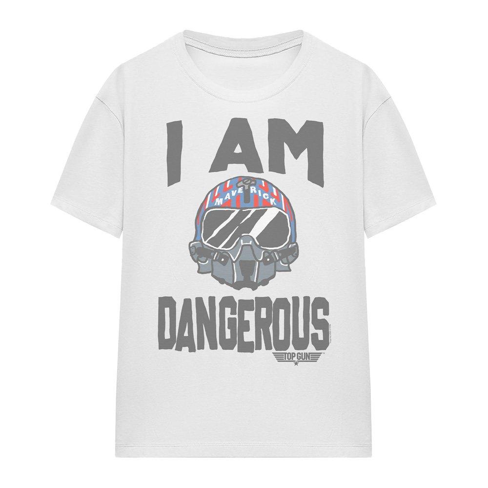White - Top Gun - Top Gun The I Am Dangerous T-Shirt White - 4