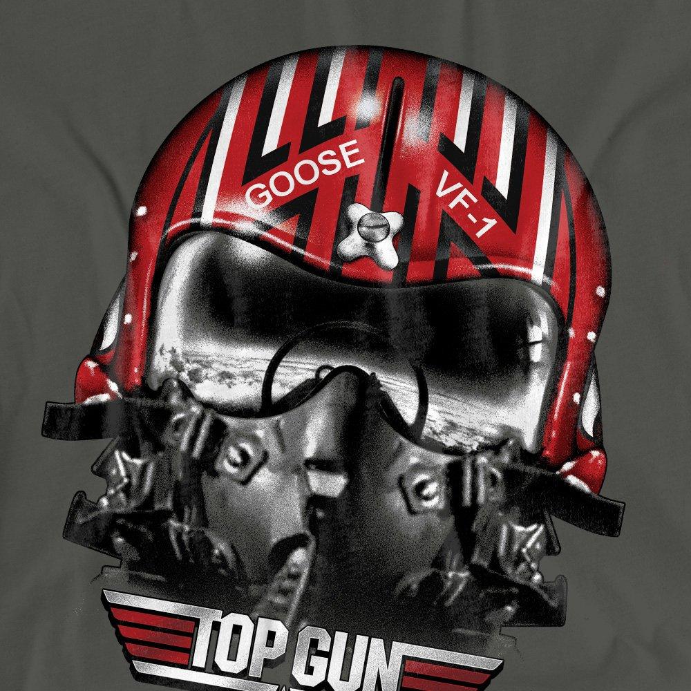 Charcoal - Top Gun - Top Gun Goose Helmet T-Shirt Charcoal - 2