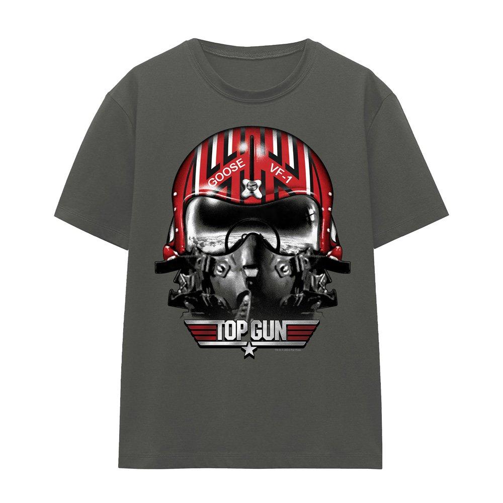 Charcoal - Top Gun - Top Gun Goose Helmet T-Shirt Charcoal - 4