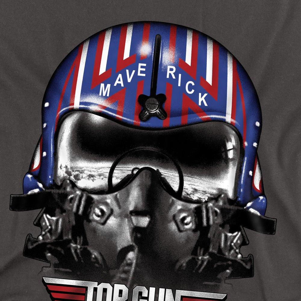 Charcoal - Top Gun - Top Gun Maverick Helmet Mens Long Sleeve T Shirt - 2