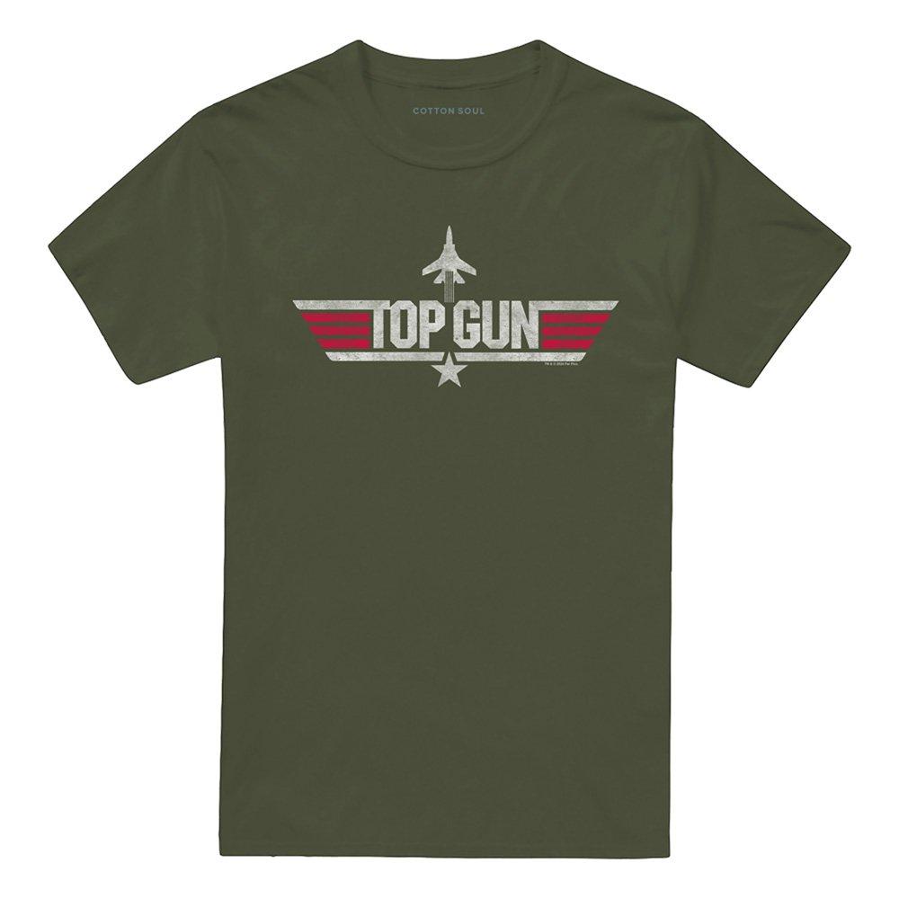Green - Top Gun - Top Gun Logo T Shirt Military Green - 4