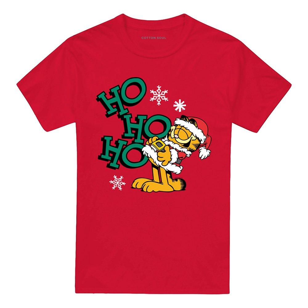 Red - Garfield - Garfield Ho Ho Ho Christmas Unisex Adult T Shirt - 4