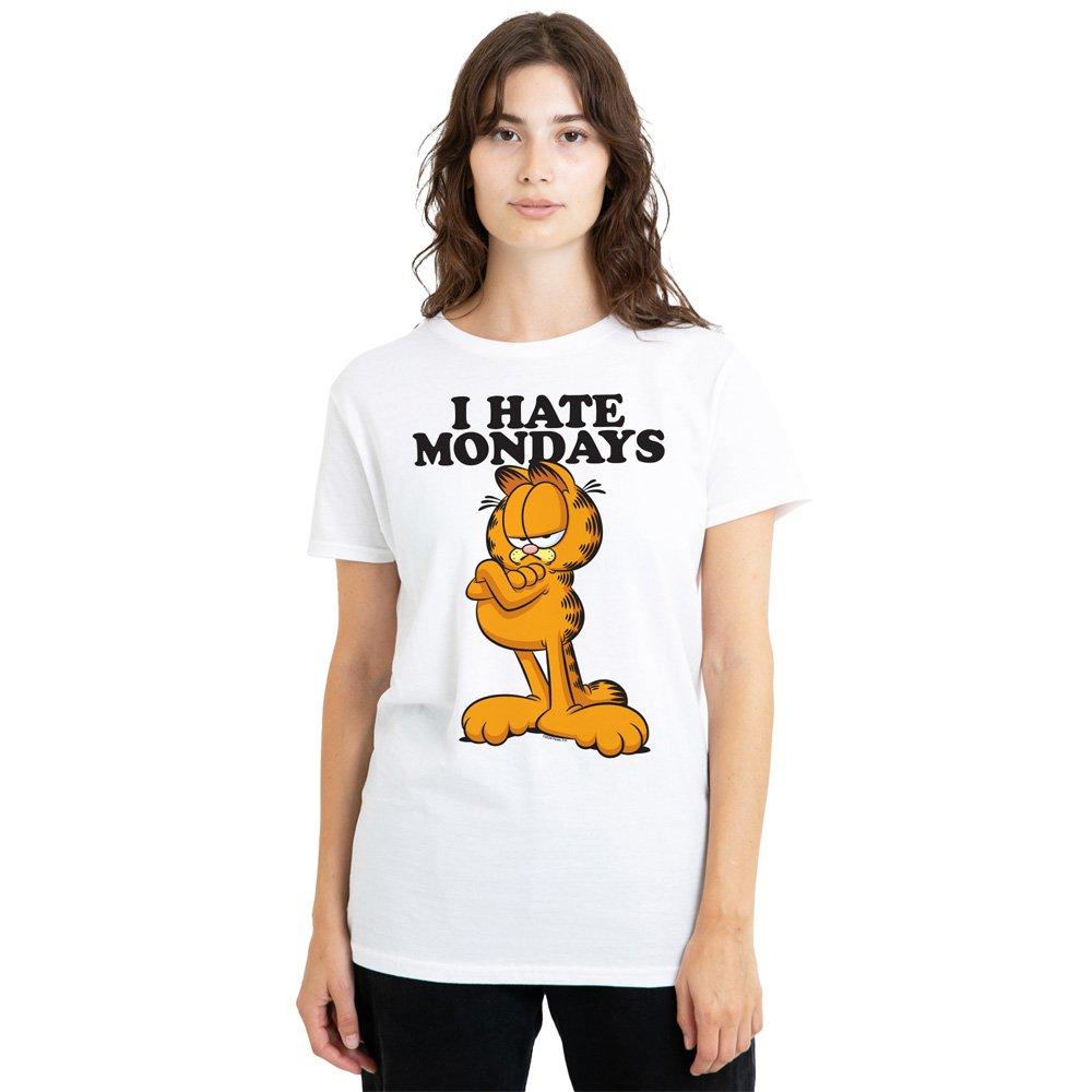 Garfield Women's I Hate Mondays T Shirt White - XL