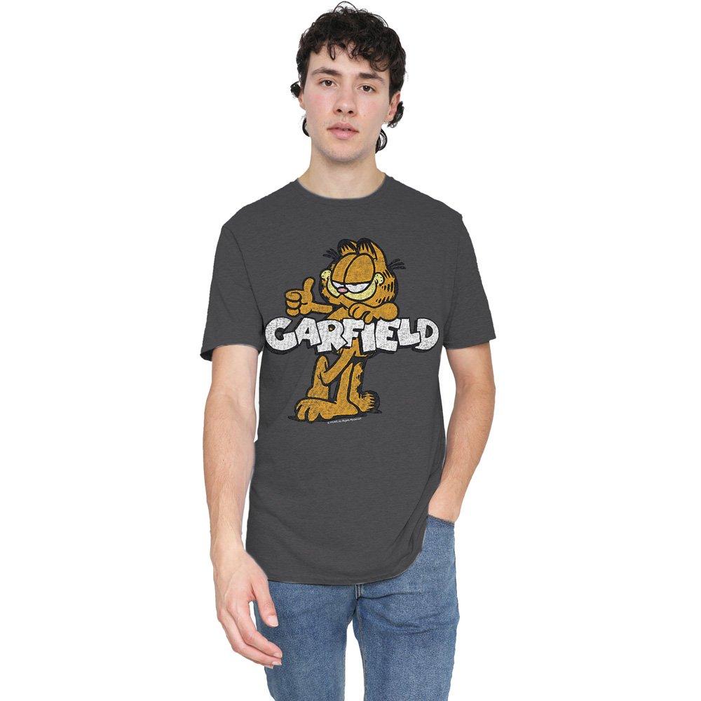 Charcoal - Garfield - Garfield Retro Garf T-Shirt  Charcoal - 1