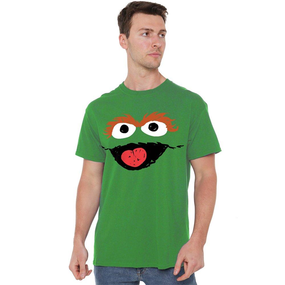 Green - Sesame Street - Sesame Street Oscar The Grouch Crayon Sketch T Shi - 1
