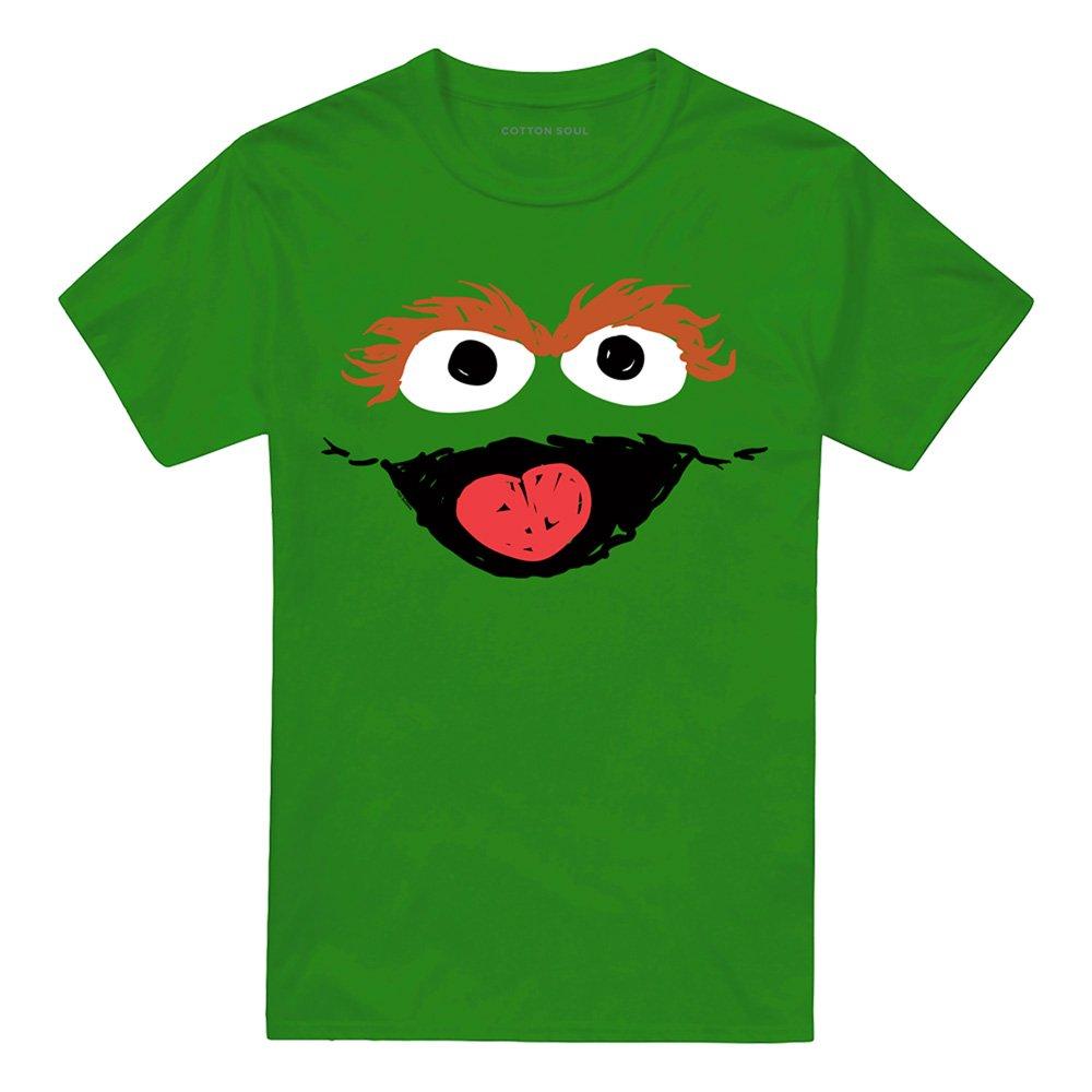 Green - Sesame Street - Sesame Street Oscar The Grouch Crayon Sketch T Shi - 4