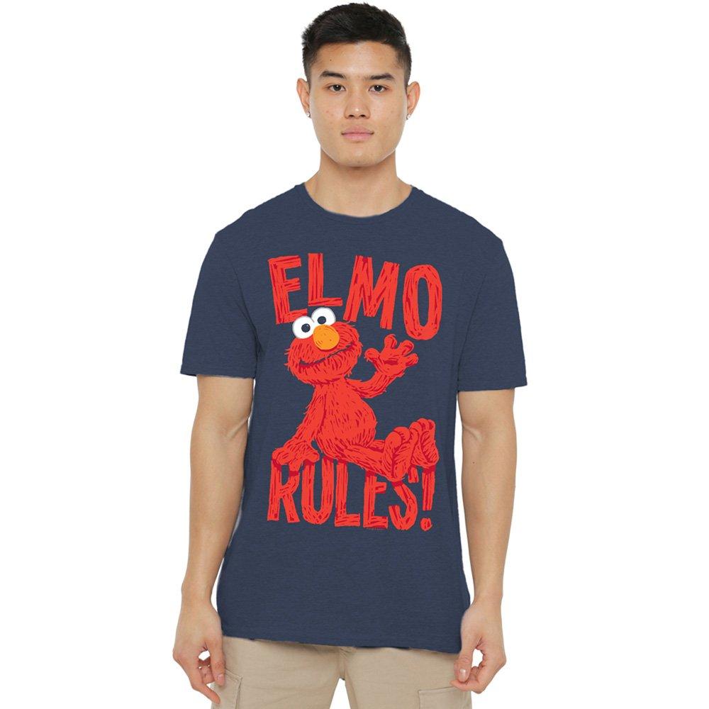 Navy - Sesame Street - Sesame Street Elmo Rules T-Shirt Navy - 1