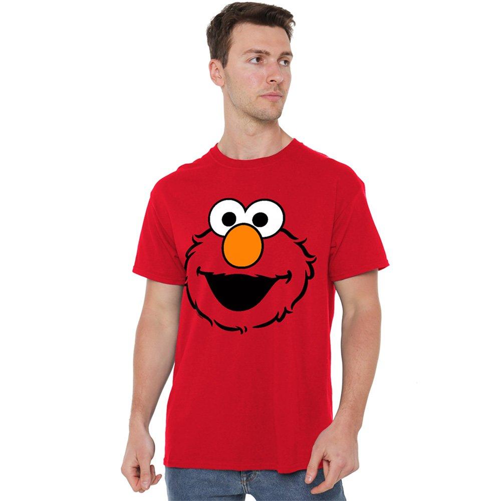Red - Sesame Street - Sesame Street Elmo Full Face T Shirt Red - 1