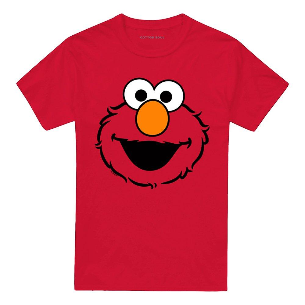 Red - Sesame Street - Sesame Street Elmo Full Face T Shirt Red - 4