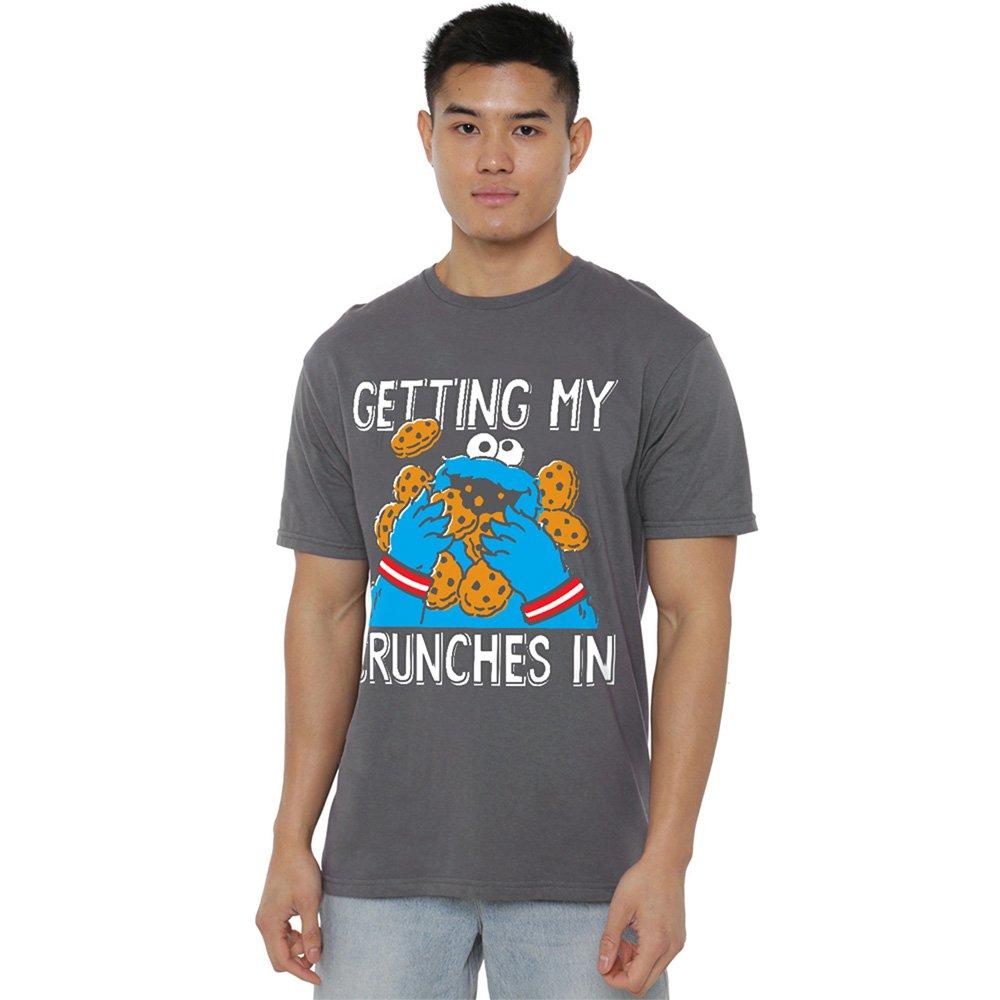 Charcoal - Sesame Street - Sesame Street Cookie Monster My Crunches T Shirt - 1