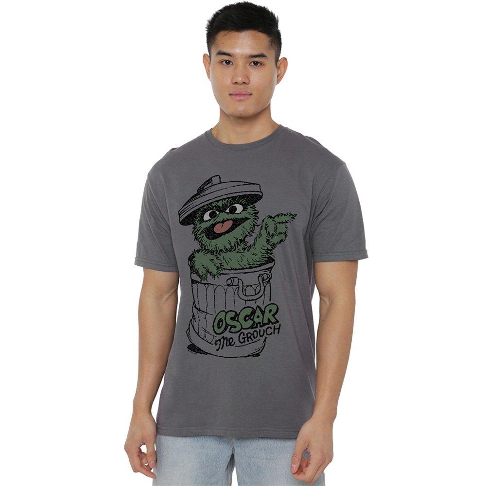 Charcoal - Sesame Street - Sesame Street Early Grouch T Shirt Charcoal - 1