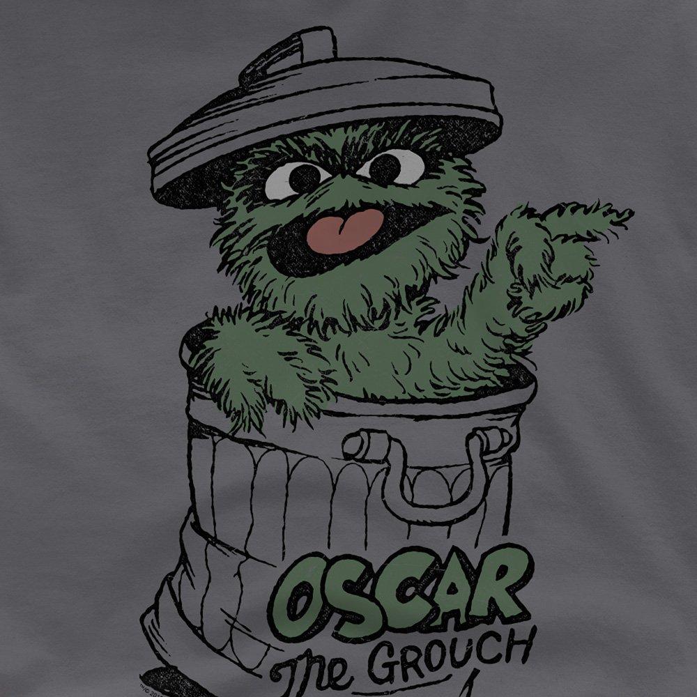 Charcoal - Sesame Street - Sesame Street Early Grouch T Shirt Charcoal - 2