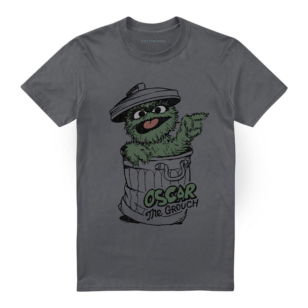 Charcoal - Sesame Street - Sesame Street Early Grouch T Shirt Charcoal - 4