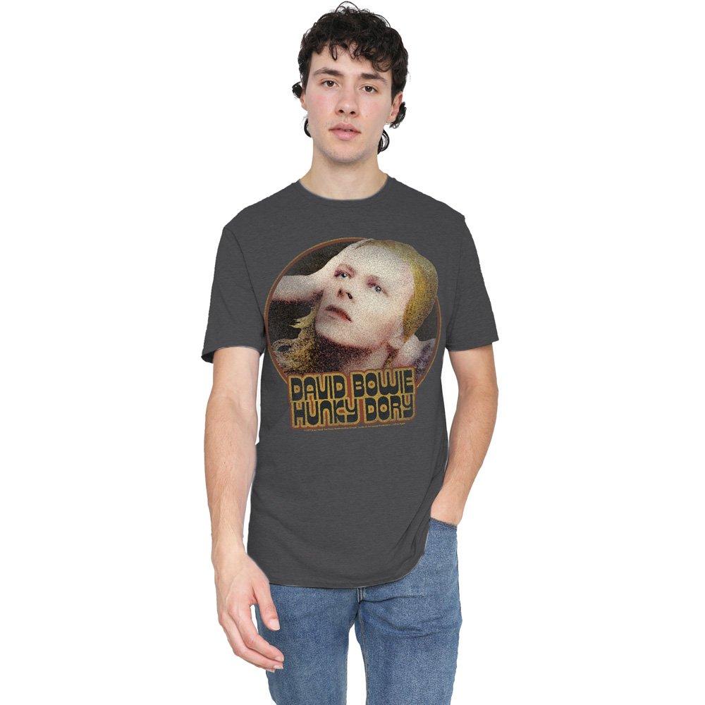Charcoal - David Bowie - David Bowie Hunky Dory CircleT Shirt Charcoal - 1