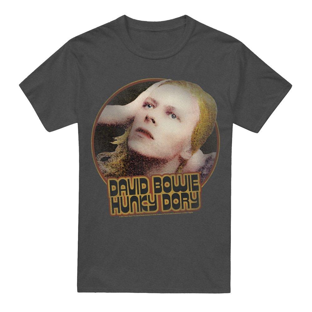 Charcoal - David Bowie - David Bowie Hunky Dory CircleT Shirt Charcoal - 4