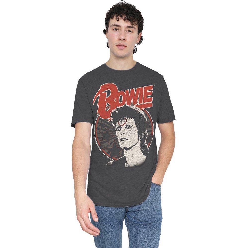 Charcoal - David Bowie - David Bowie Space Oddity-Adult Heather Black - 1