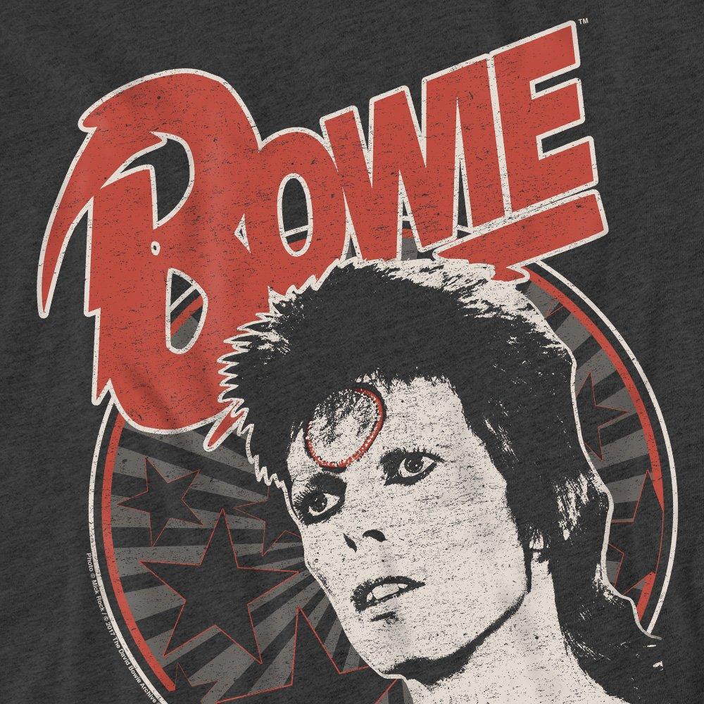 Charcoal - David Bowie - David Bowie Space Oddity-Adult Heather Black - 2