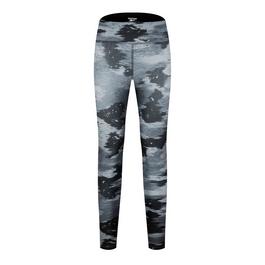 Reebok Workout Ready Camo Print Leggings Womens Gym Legging