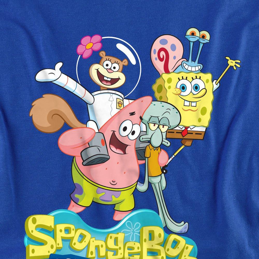 Royal - Spongebob - Spongebob Spongebob Group Shot Mens Long Sleeve T - 2